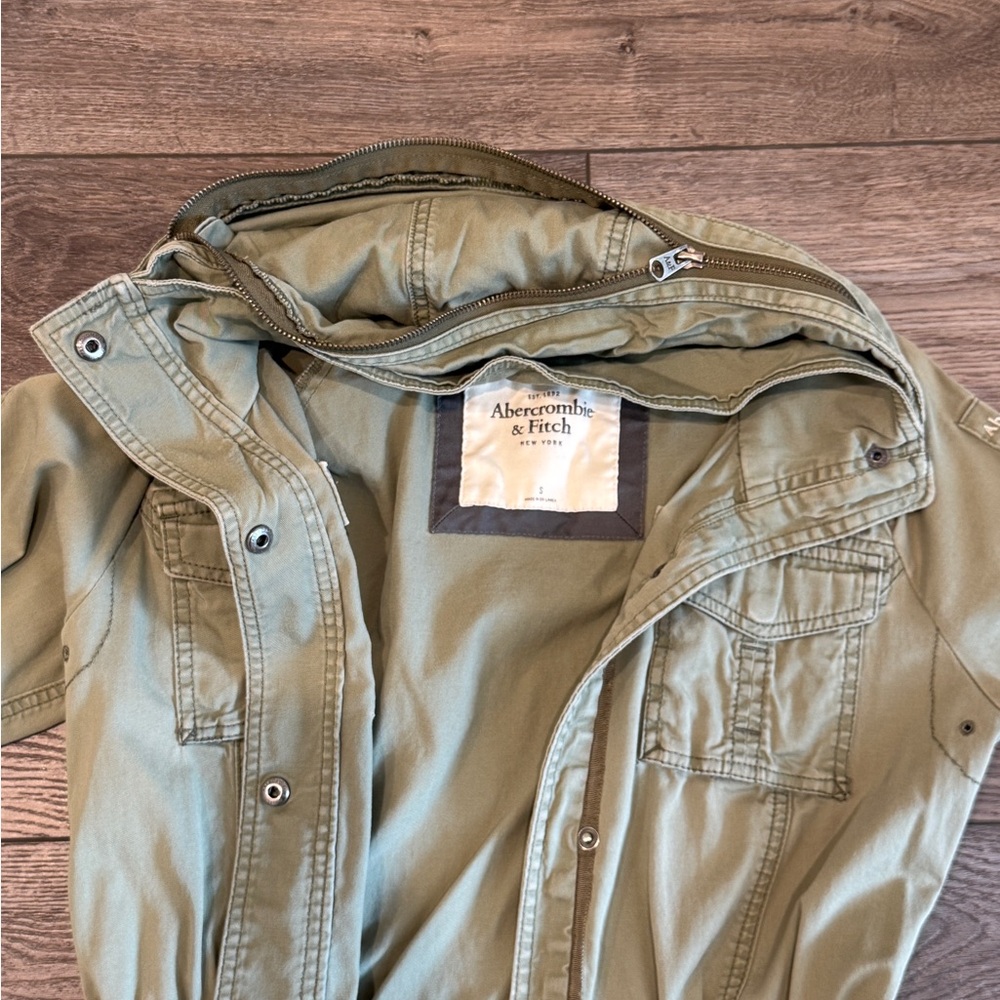 Abercrombie & Fitch Military Utility Jacket, Hood, Slim Fit - Picture 11 of 11